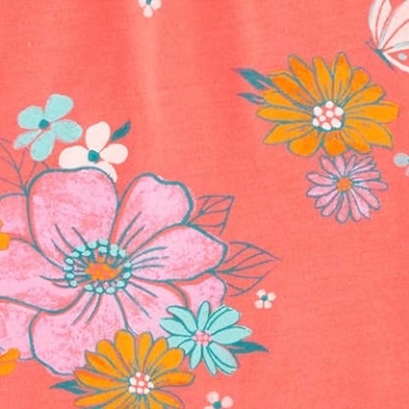 Carter's Kids' 4-piece Pajamas Set, Floral - Picture 3 of 6